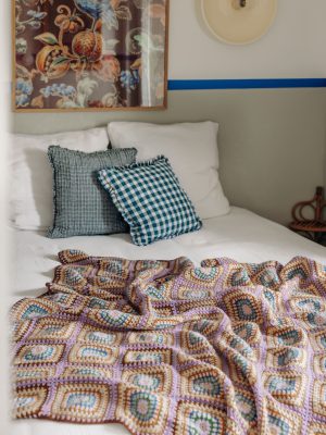 Jeté de lit en crochet années 50