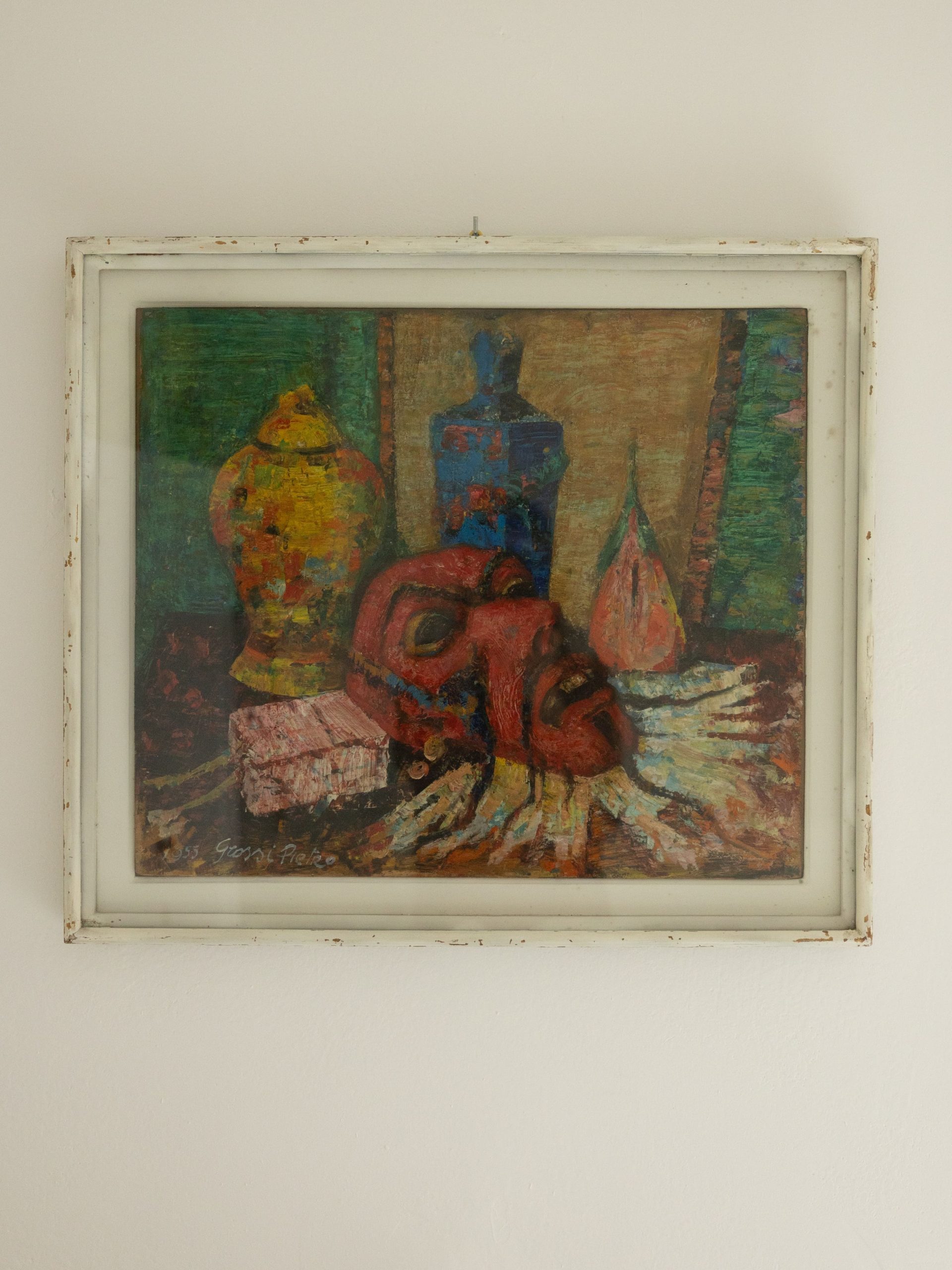 le-masque-1955-huile-sur-bois