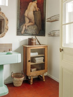 Vitrine en rotin Années 60